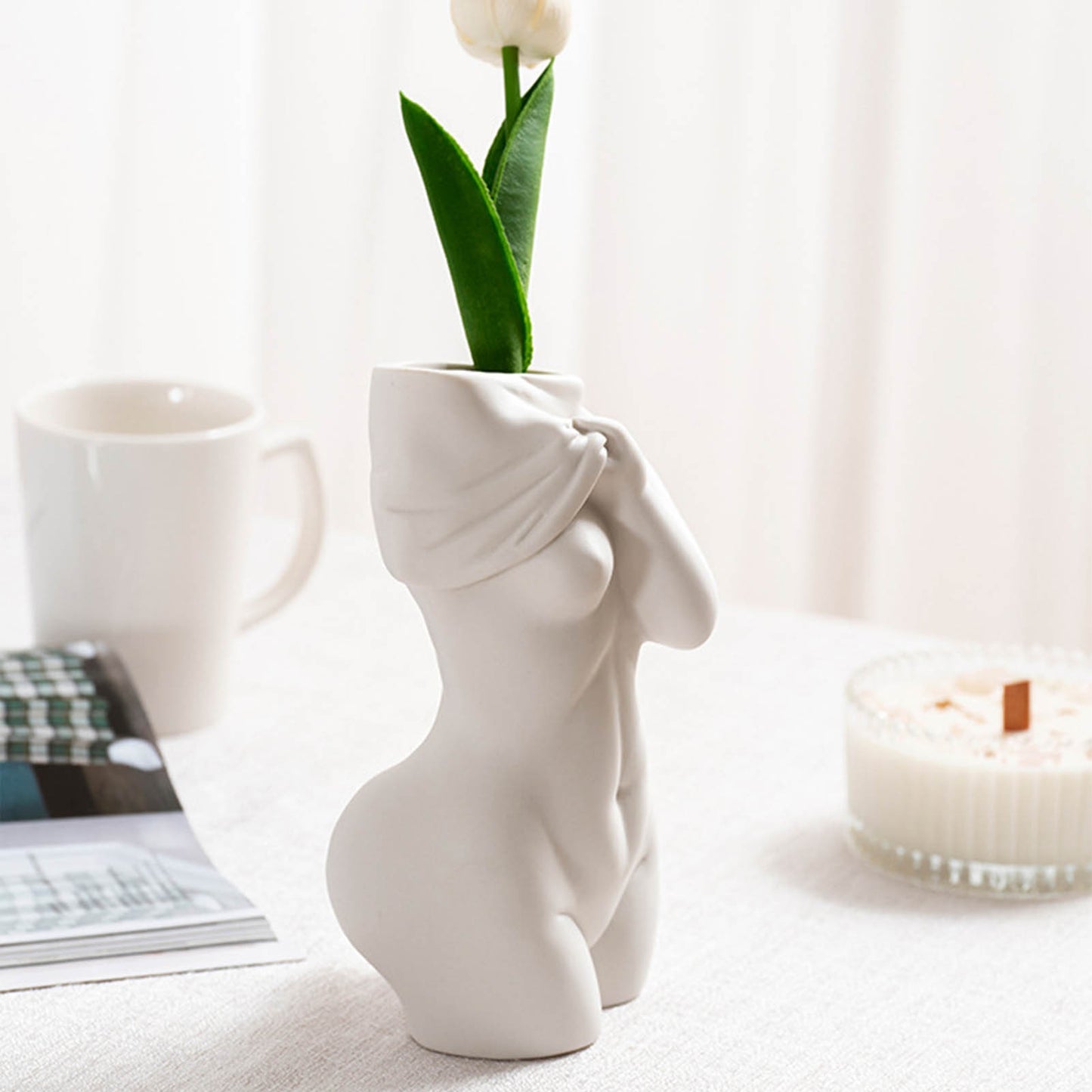 Human Form Ceramic Vases - Decorative Art Ornaments