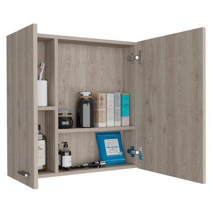 Prague Medicine Cabinet – Elegant Light Gray Bathroom Essential