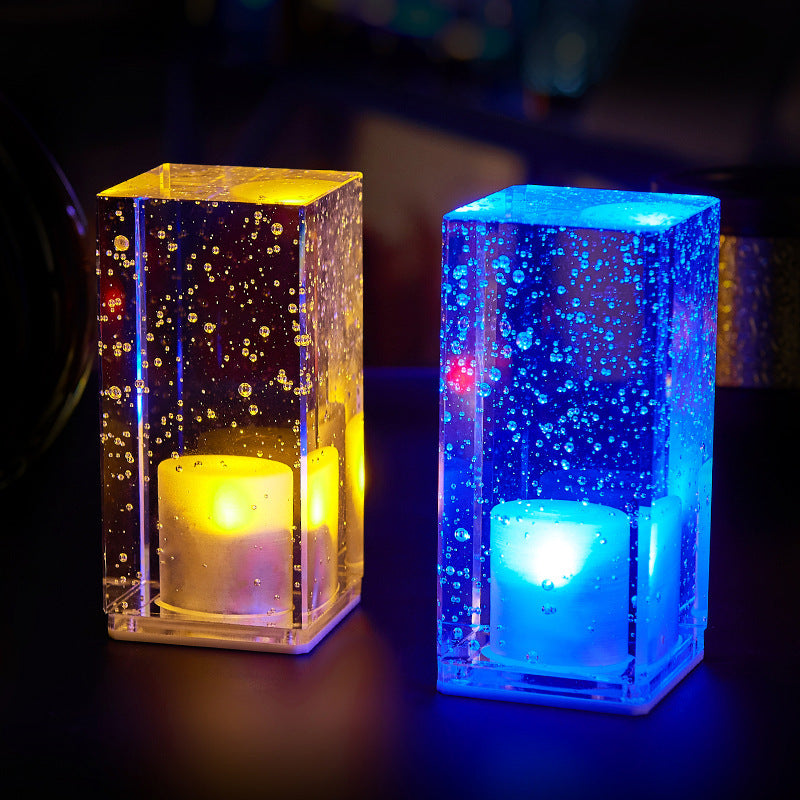 LED Rechargeable Bar Table Lamp - Clear Night Light