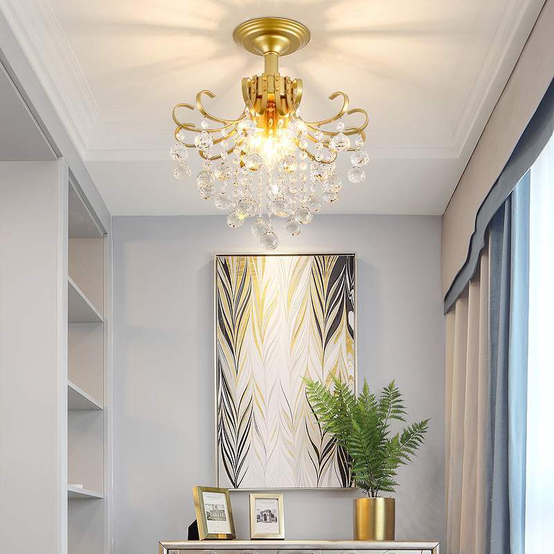 Elegant Crystal Chandelier - Small American Light Luxury