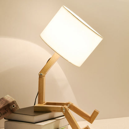 Nordic Modern Wooden LED Desk Lamp