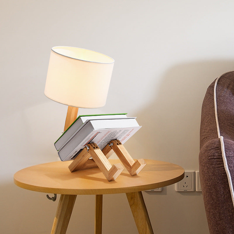 Nordic Modern Wooden LED Desk Lamp