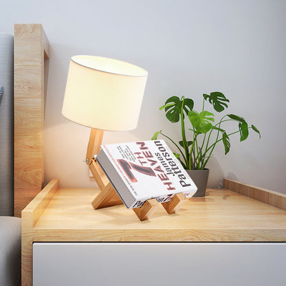 Nordic Modern Wooden LED Desk Lamp