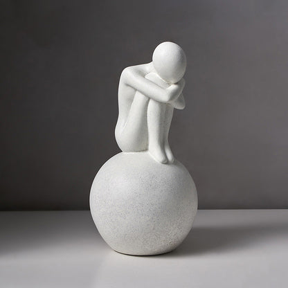 Abstract Love Statue - Modern Nordic Art