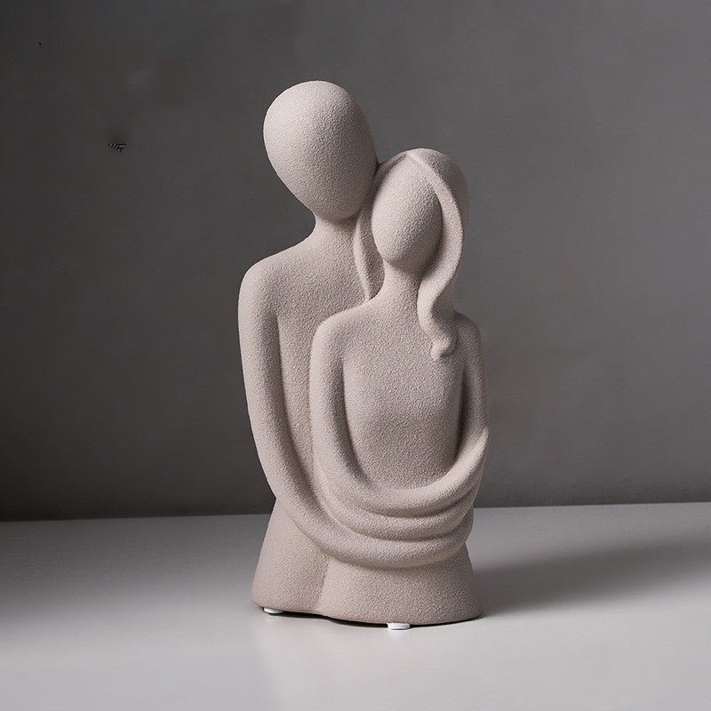 Abstract Love Statue - Modern Nordic Art