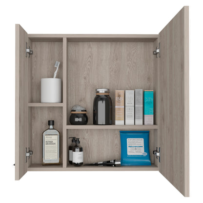 Prague Medicine Cabinet – Elegant Light Gray Bathroom Essential