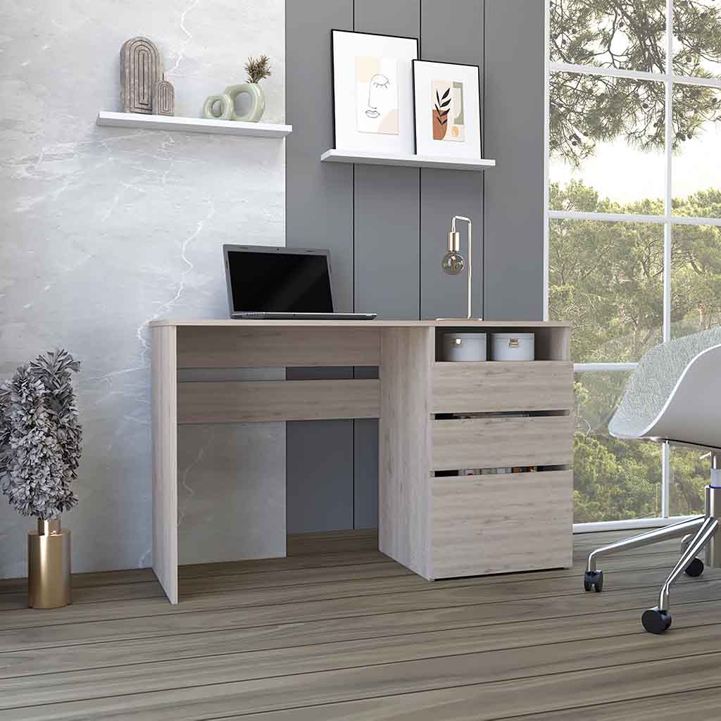 San Diego Computer Desk – Light Gray Office Essential