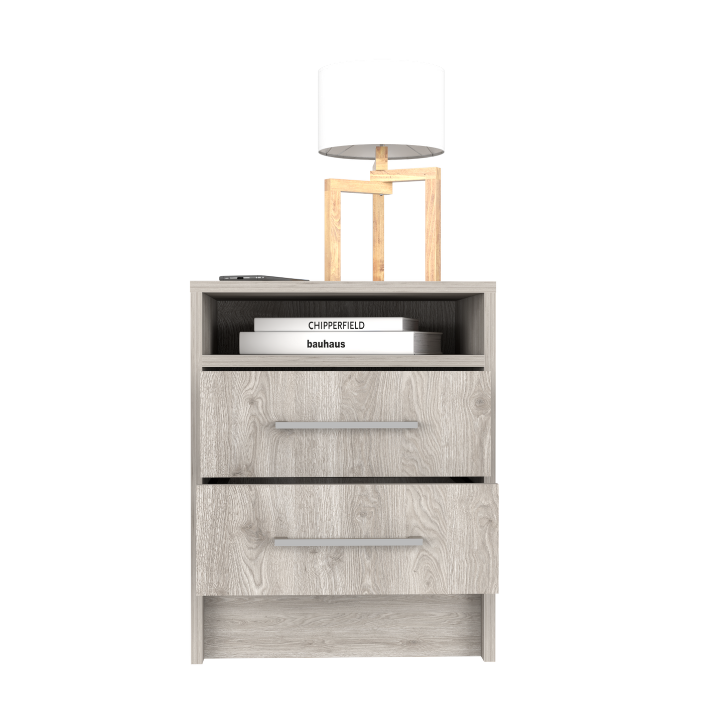 Cartiz Nightstand – Light Gray Bedroom Essential