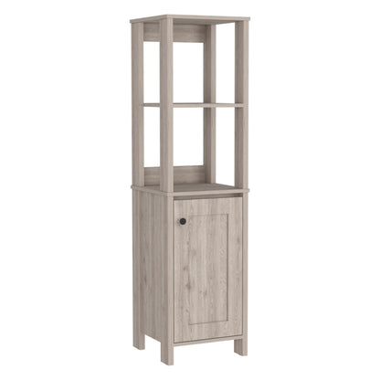 Linen Cabinet Jannes - Bathroom, Light Gray