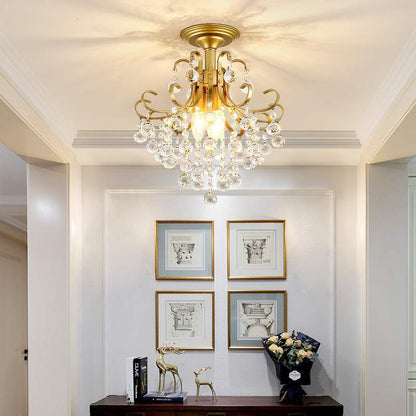 Elegant Crystal Chandelier - Small American Light Luxury