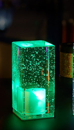 LED Rechargeable Bar Table Lamp - Clear Night Light