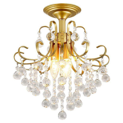 Elegant Crystal Chandelier - Small American Light Luxury