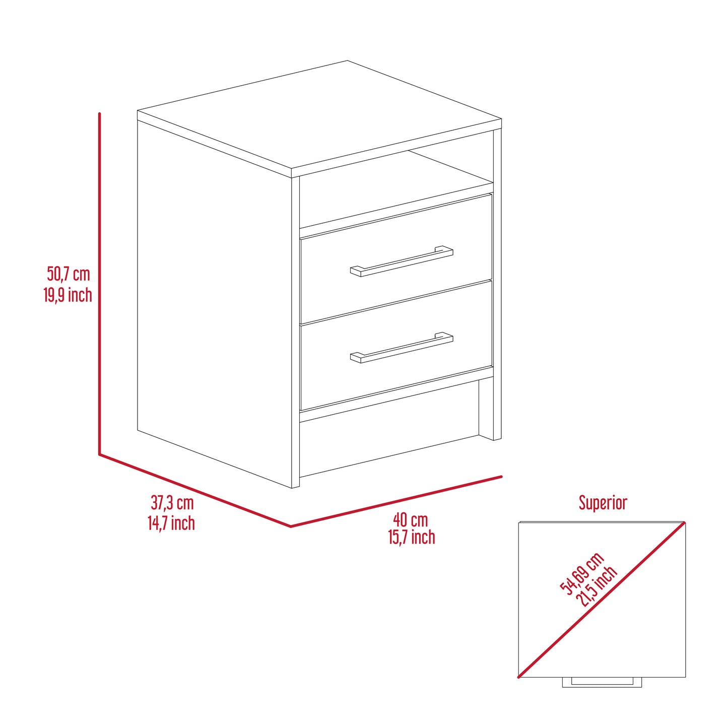 Cartiz Nightstand – Light Gray Bedroom Essential