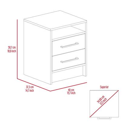 Cartiz Nightstand – Light Gray Bedroom Essential