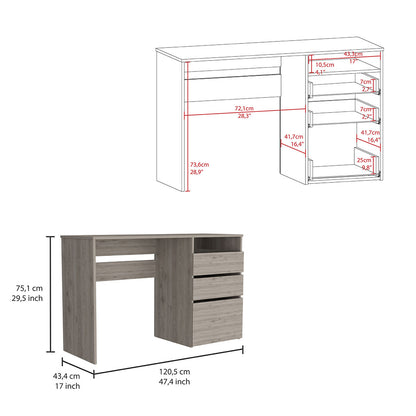 San Diego Computer Desk – Light Gray Office Essential