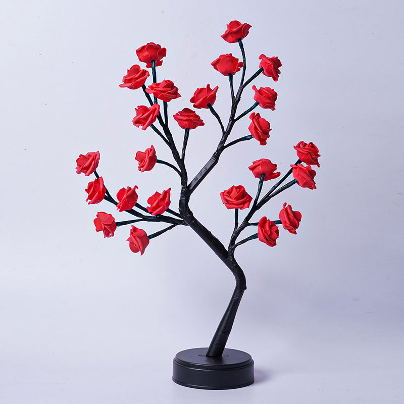 "Rose Flower Tree USB Night Lamp