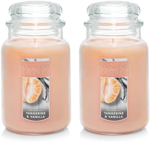 Lemon Lavender Scented, Classic 22Oz Large Jar Single Wick Candle, over 110 Hours of Burn Time, Ideal for Gifting, Events, and Home Fragrance