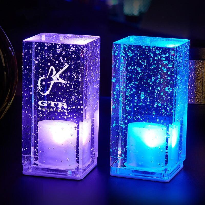 LED Rechargeable Bar Table Lamp - Clear Night Light