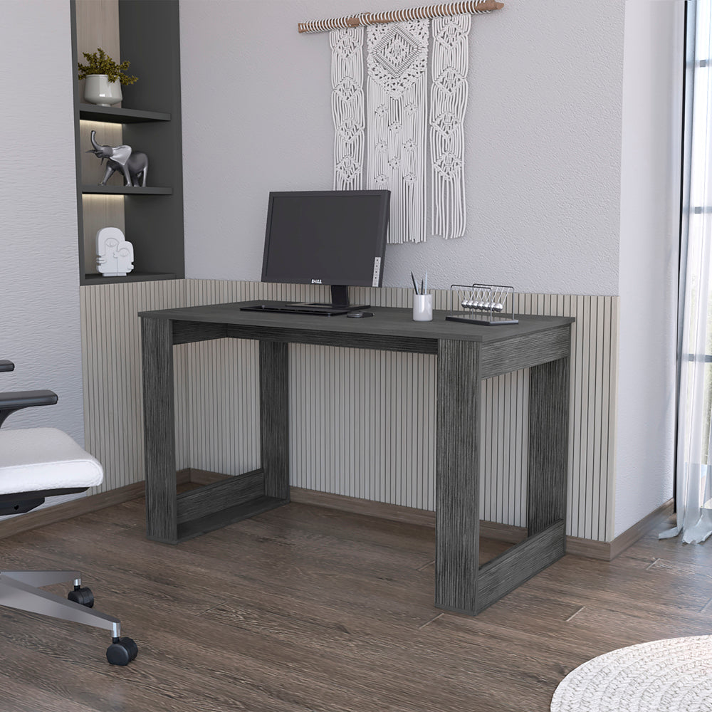 Albion Computer Desk – Elegant Office Essential in Smokey Oak Finish