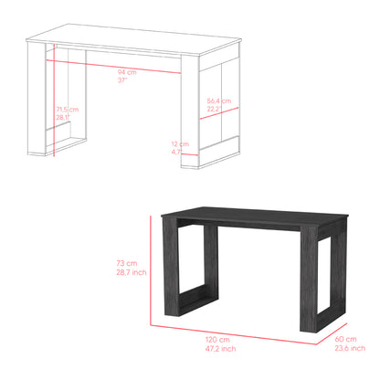 Albion Computer Desk – Elegant Office Essential in Smokey Oak Finish