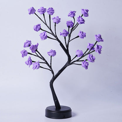 "Rose Flower Tree USB Night Lamp