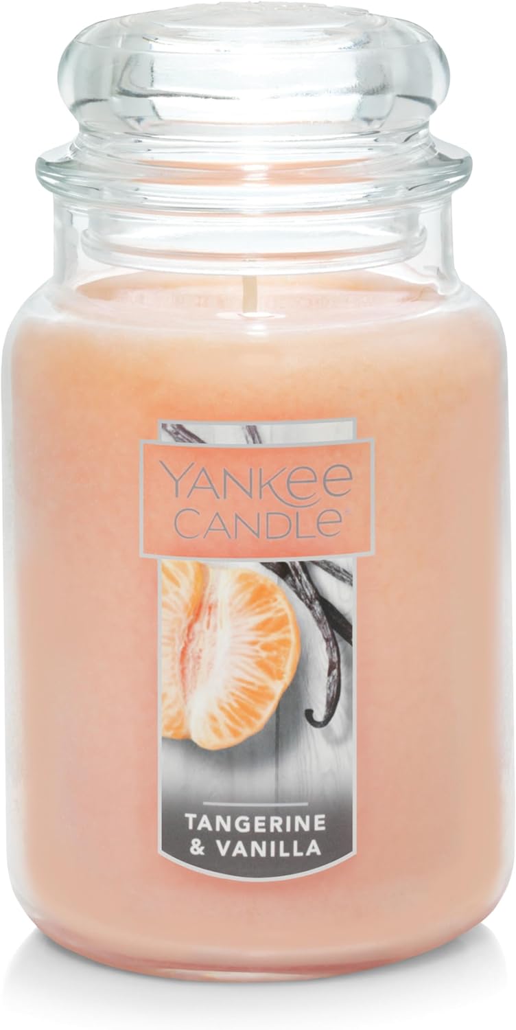 Lemon Lavender Scented, Classic 22Oz Large Jar Single Wick Candle, over 110 Hours of Burn Time, Ideal for Gifting, Events, and Home Fragrance