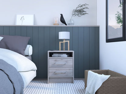 Cartiz Nightstand – Light Gray Bedroom Essential