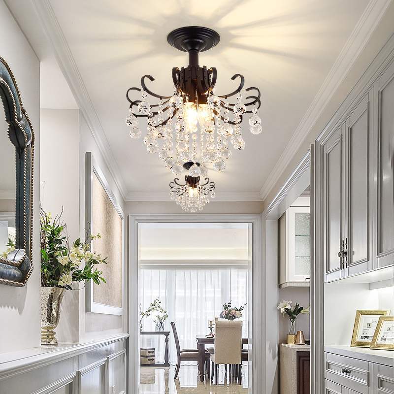 Elegant Crystal Chandelier - Small American Light Luxury