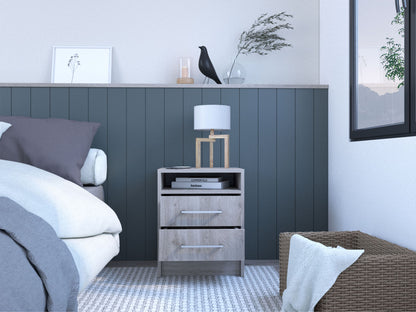 Cartiz Nightstand – Light Gray Bedroom Essential