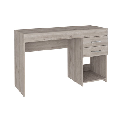 Limestone Computer Desk – Light Gray Office Solution