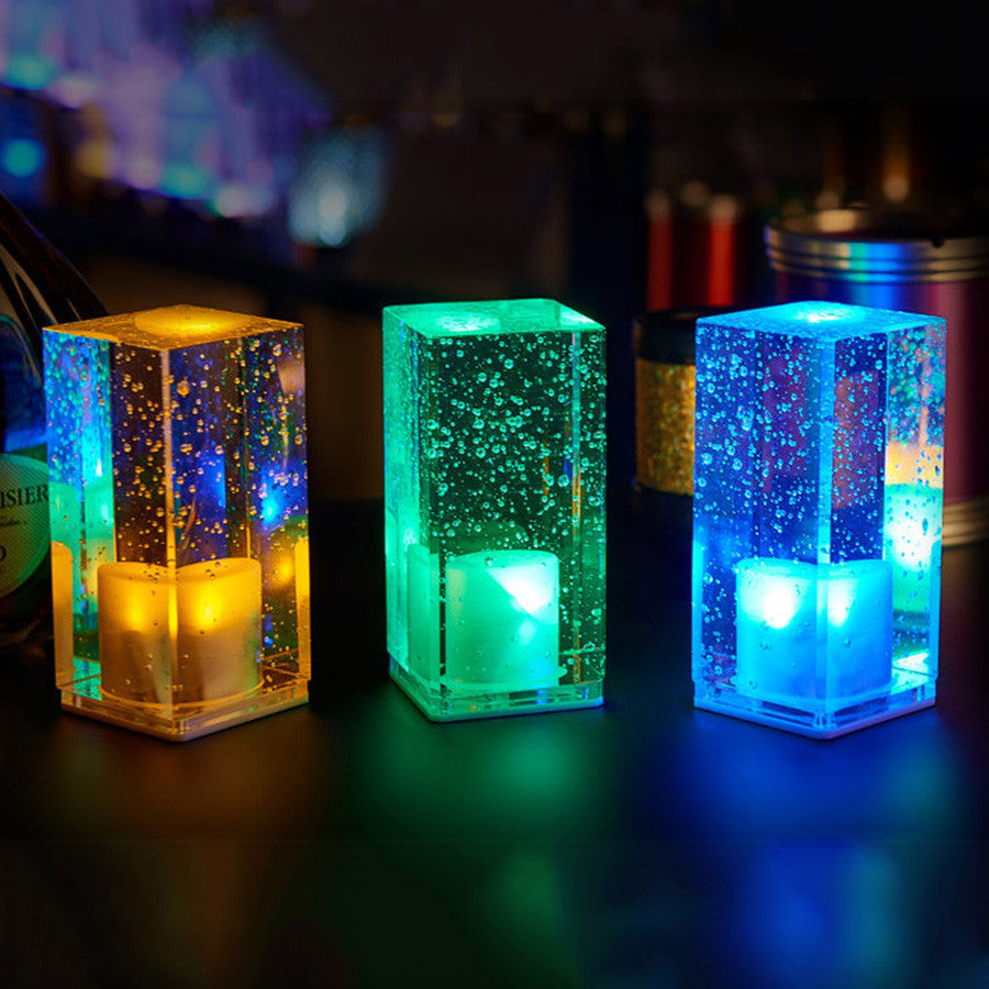 LED Rechargeable Bar Table Lamp - Clear Night Light