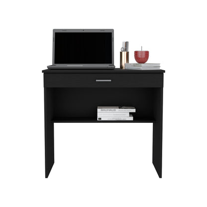 Eden Black Minimalist Office Desk