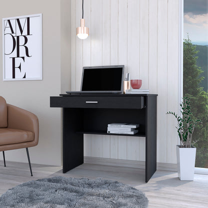 Eden Black Minimalist Office Desk