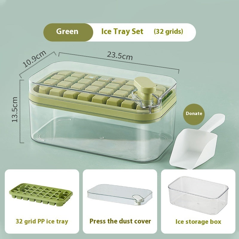 Lazy Ice Cube Tray with Storage Box